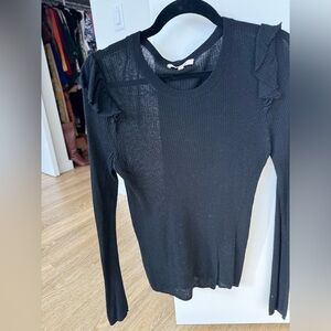 Madewell Ruffle Sleeve Detail Top